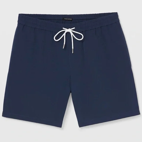 Bo Solid 7" Swim Trunk - Brand New - NEVER WORN - Navy